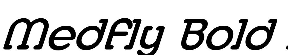 Medfly Bold Italic Yazı tipi ücretsiz indir